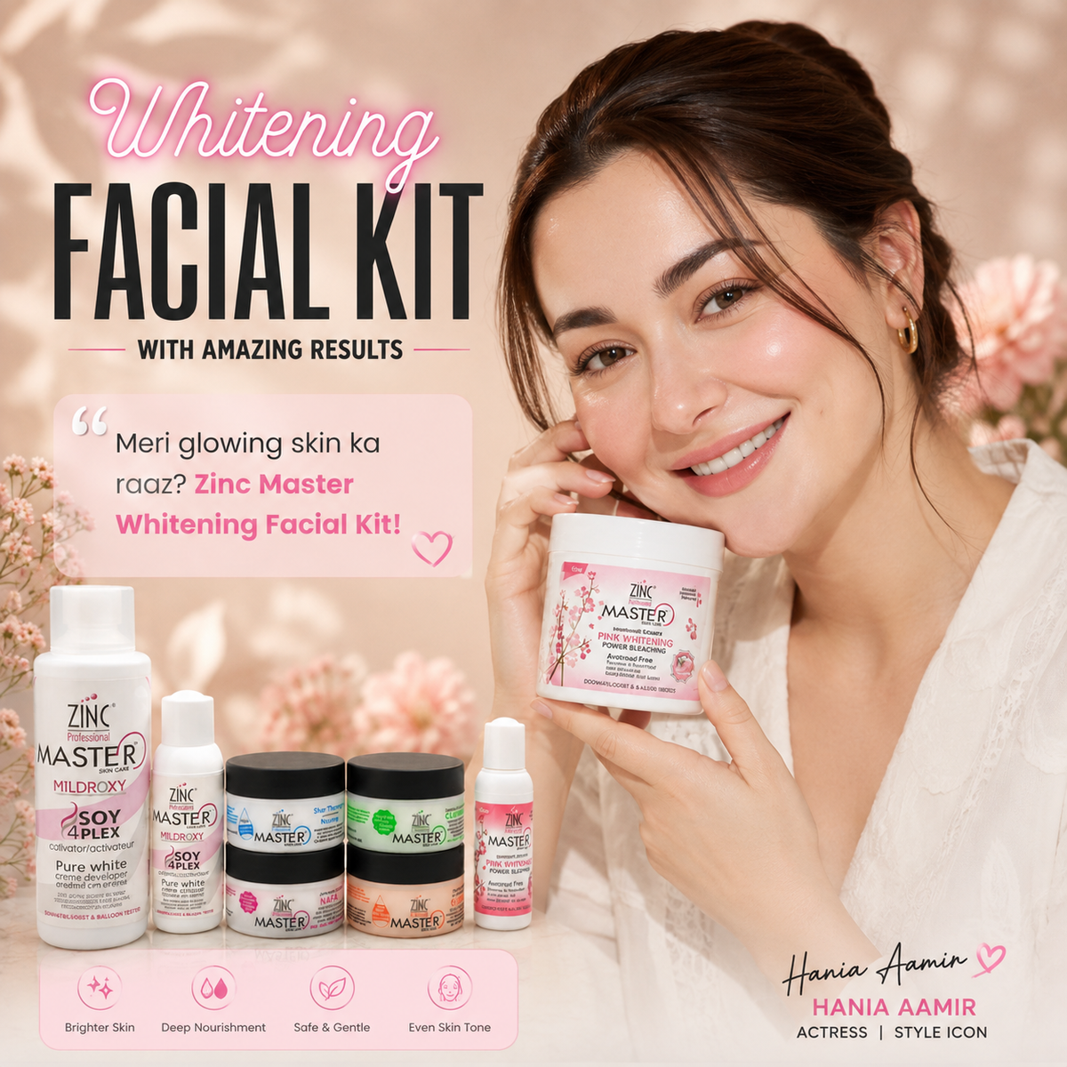 Zinc Master Whole Whitening Facial  Range