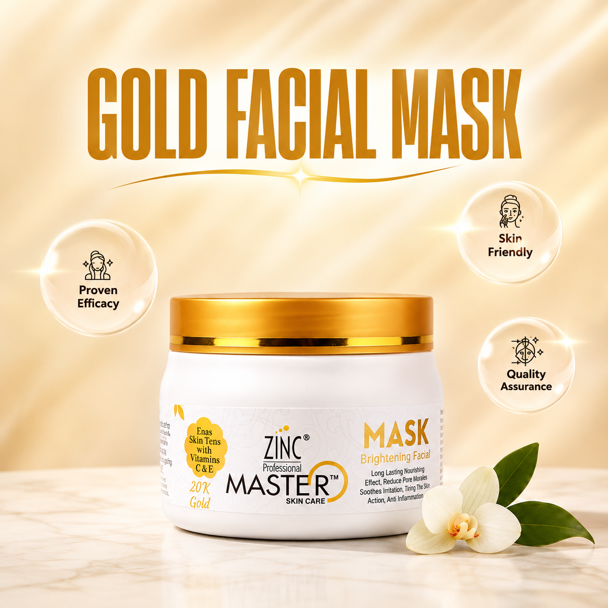 Zinc Master Gold Facial Mask