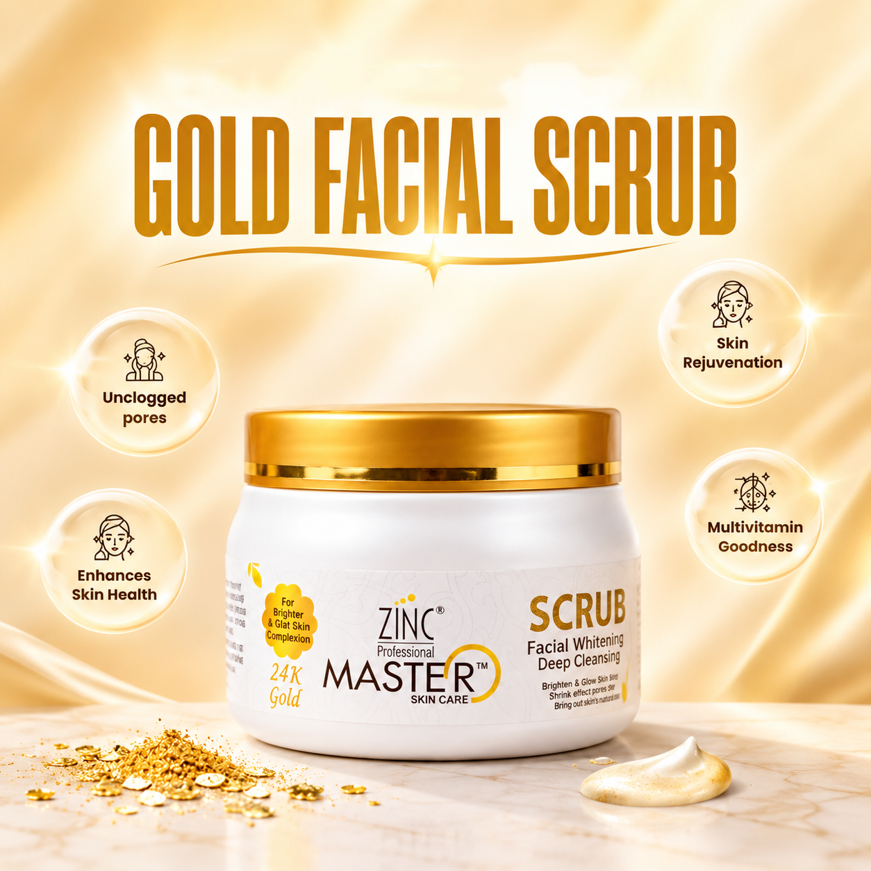Zinc Master Gold Scrub